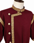 Medieval Burgundy Tunic Roman Viking Larp Renaissance Costume With Belt