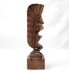 Vintage Wood Carved Hawaii Tiki God Ku Figurine 8 