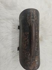 Vtg The American Thermos Bottle Co  Black Metal Arch Top Lunch Box 