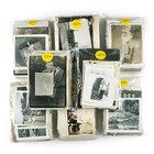 100 Vintage Snapshot Photo Lot - Original Black   White Random Mixed Collection