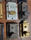 Antique Old Metal Cast Iron Door Latches Lot Estate Find Varying Makes  12  