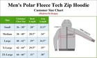 3-pack Men s Polar Fleece Modern Fit Cotton Blend Tech Zip Hoodie  s-2xl 