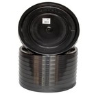 3 5   5 Gal Bucket Lids Black Plastic Covers  10-pack 
