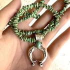 Navajo Naja Necklace Turquoise 17in Sterling Native American Layering Louise Joe