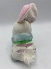 Neopets Cybunny Plush 2007 White With Pink Striped Rabbit 6   Free Shipping
