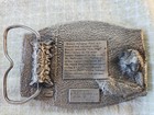 1982 Mount Mckinley Denali National Park Pewter Belt Buckle K-10 Siskiyou Co  Ex
