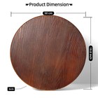 Farmhouse Round Wooden Table Top 19 7  Diy For Bistro Table Breakfast Table P