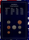 Coin Sets Of All Nations Mauritius 1 1 2 1 4 Rupee 10 5 2 1 Cent 1978 Unc