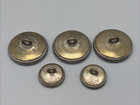 Lot 5 Vintage Antique Brass Monogram Uniform Buttons Maes Vanhee Bruxelles