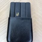 Dunhill London Genuine Leather Black 4 X Cigar Case Made In England