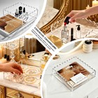 Acrylic Trays For Needlepoint 8  X 8   Oupsaui Scalloped Acrylic Tray With Drawe