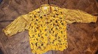 Vtg Roy Cunitz Paisley One Of A Kind Womens Button Up Acetate Blouse Size 10