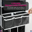 Door Hanging Storage Organizer  3 Bins   10 Pockets For Nursery Baby Essentials
