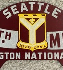 Beautiful New Old Stock Seattle Washington National Guard License Plate Topper