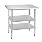 Stainless Steel Commercial Kitchen Restaurant Work Food Prep Table - 24  X 36 