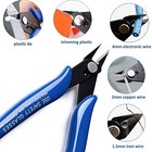 Flush Wire Cutter  5pack Blue Diagonal Cutting Pliers 5 Inch Flush  5 Count