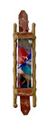 Jewish Judaica Mezuzah Gary Rosenthal Artist Hand Made Mixed Metals   Glass