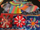 Hand Crochet Hooded Weather Multicolored With Granny Squares Absolute Beauty