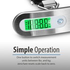 Portable Travel 110lb   50kg Lcd Digital Hanging Luggage Scale Electronic Weight