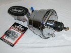 8  Chrome Street Rod Dual Power Brake Booster   Polished Wilwood Master Cylinder