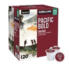 Kirkland Signature Pacific Bold Organic Dark Roast Coffee - 120 Count K-cup Pods