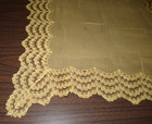 Antique Vtg Lace Runner - Hand Made Tambour Net Lace - Doily Dresser Scarf