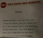 Rare  Original Sal Mineo Abc Tv Portrait     swing Ding Night    Dec  1965