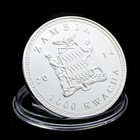 Zambia 1000 Kwacha 2014 Unc Buffalo Africa Wildlife Silver Plated Coin