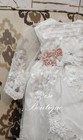 Free Shipping   Beautiful White Christening Gown  Baptism Dress Hermoso Vestido