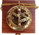 Royal Navy Brass Compass Sundial Vintage Nautical Maritime Marine Collection
