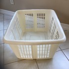 Vintage Rubbermaid Laundry Basket  2855 Almond 1 5 Bushel