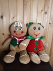 Holiday Time Dan Dee 15  Gingerbread Pals Boy   Girl Pair Christmas Plush 