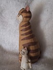 Orange Tabby Cat Next To White Kitten Figurine 