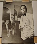 Vintage 1980s Gordon s Gin Poster Lot 3 Humphrey Bogart Tribute 16x22 Casablanca