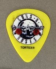       guns N    Roses Duff Red  White   Black On Yellow Guitar Pick - Free Shipping 