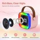 Mini Karaoke Machine  Portable Bluetooth Karaoke Speaker With 2 Wireless Micr   