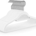 High Quality Velvet Hangers Non-slip Felt Clothe Hangers 20 40 60 80 100 In Pack