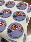  Vintage 1983 Berenstain Bears Scratch And Sniff Stickers Violet 12 Stickers