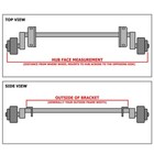 Dexter 3500 Lb Torsion Suspension Trailer Axle Beam 81 63  Hf 61 63 ob 10   Down