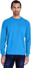 227x01 Hanes Mens Comfortwash Garment Dyed Long Sleeve Pocket Tee Xl New   