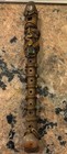 Early 1900s Ceremonial Flute W  Intricate Carvings Embedded Stones E  Asia 12 5   