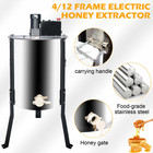 Honey Lake 4 12 Frame Electric Honey Extractor  Stainless Steel Beekeeping Centr