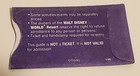 Walt Disney World Theme Park Hopper Pass Admission Ticket Holder Envelope 1999