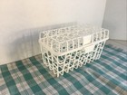 Vtg Top Rack Dishwasher Basket For Baby Nipples Small Items White Clamshell Euc