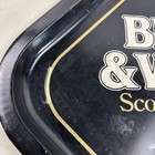 Vintage Black And White Scotch Whisky Scottie Dogs Square 12 x 12  Metal Tray