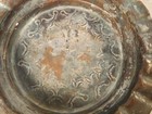 Antique Primitive Brass Copper Plate Dish Bowl Handmade Very Old Rare