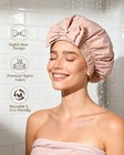 Yanibest Shower Cap Reusable Waterproof  Wide Elastic Band Bath Cap - Comfortabl