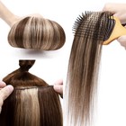 Clearance Clip In 100  Real Remy Human Hair Extensions Full Head Ombre Blonde Us