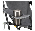 Gci Outdoor Kickback Rocker Low Profile Rocking Camp Chair  Heathered Pewter