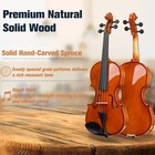 Violin 4 4 Full Size Solidwood Beginner Kit Hard Case Bow Mendini Cecilio Fiddle